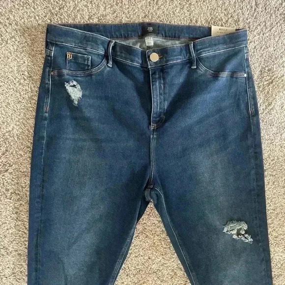 River Island Molly Mr Ripped Jeans - Picture 3 of 9